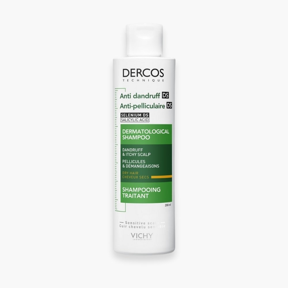 Vichy Dercos Shampoing Traitant anti-Pelliculaire Cheveux Secs 200ml