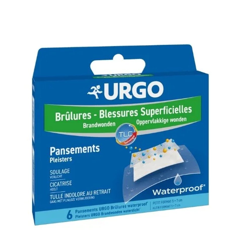 URGO – Brulures Pansement Waterproof – 6 pcs
