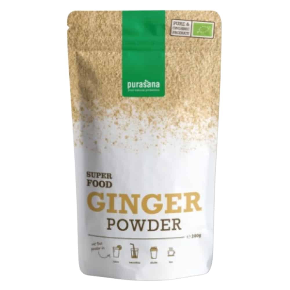 PURASANA – Gingembre Bio en Poudre – 200g