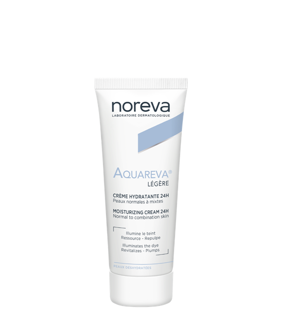 Noreva Aquareva Crème Hydratante 24h Texture Légère 40 ml