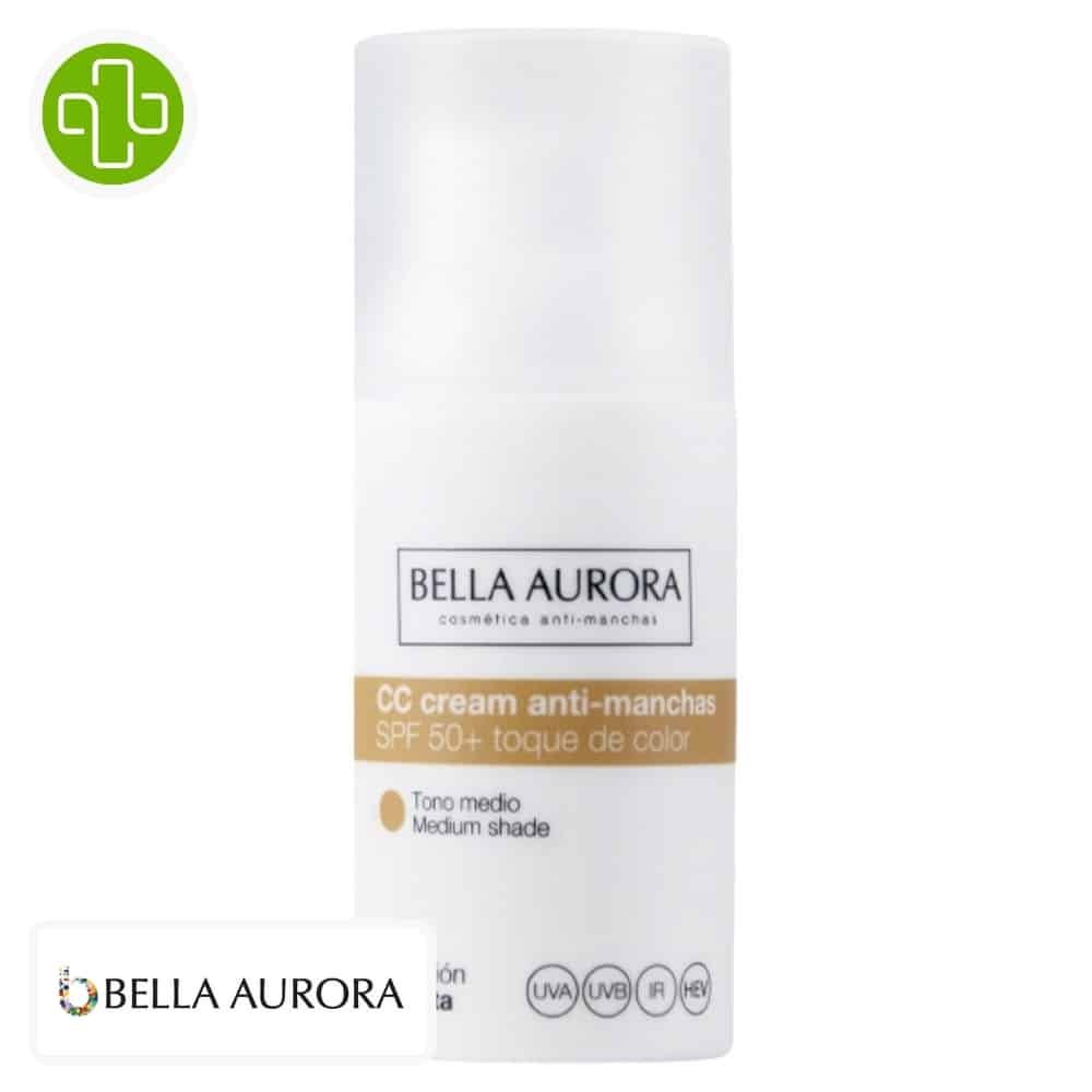 Bella Aurora CC Crème anti-Taches SPF 50+ Teinté Medium 30 ml
