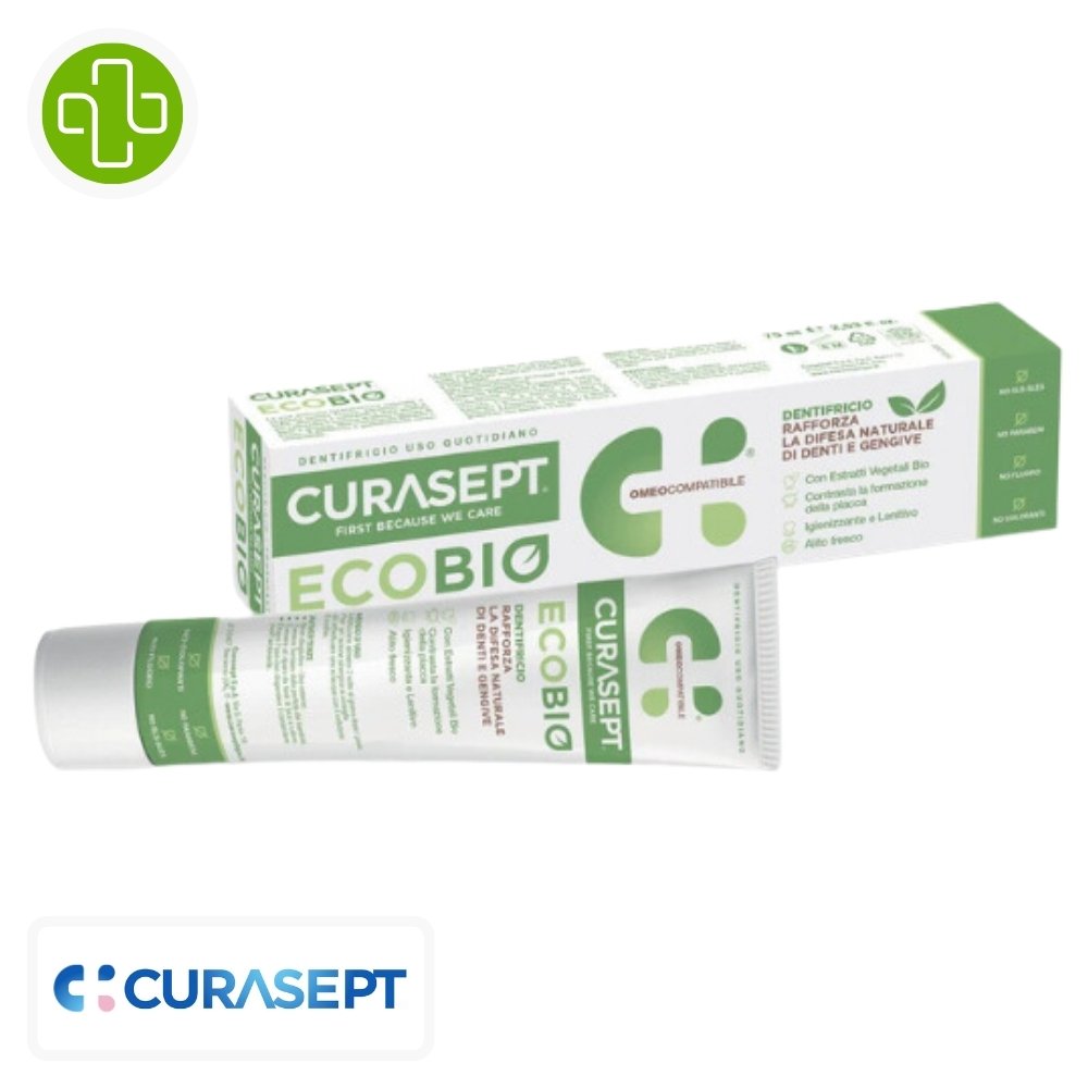 Curasept EcoBio Dentifrice naturel 75ml