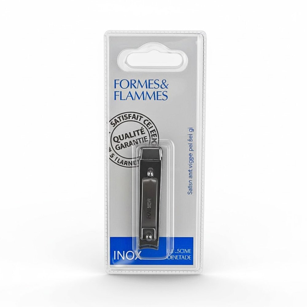 FORMES ET FLAMMES – Coup-Ongles Extra Plat Acier Forgee Inoxyable Refrence 25