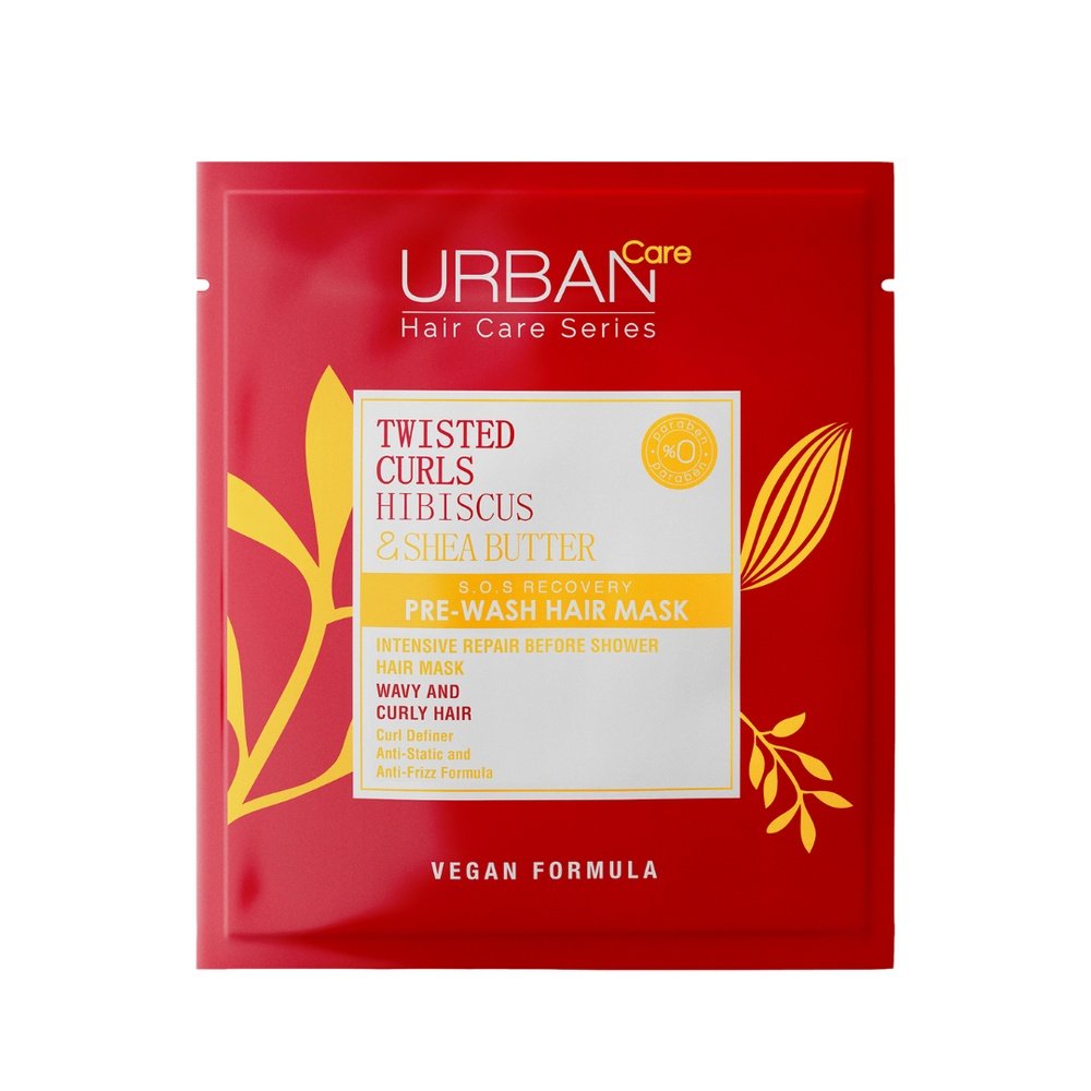 URBAN CARE Twisted Curls Hibiscus & Shea Butter Hair Mask 50ml
