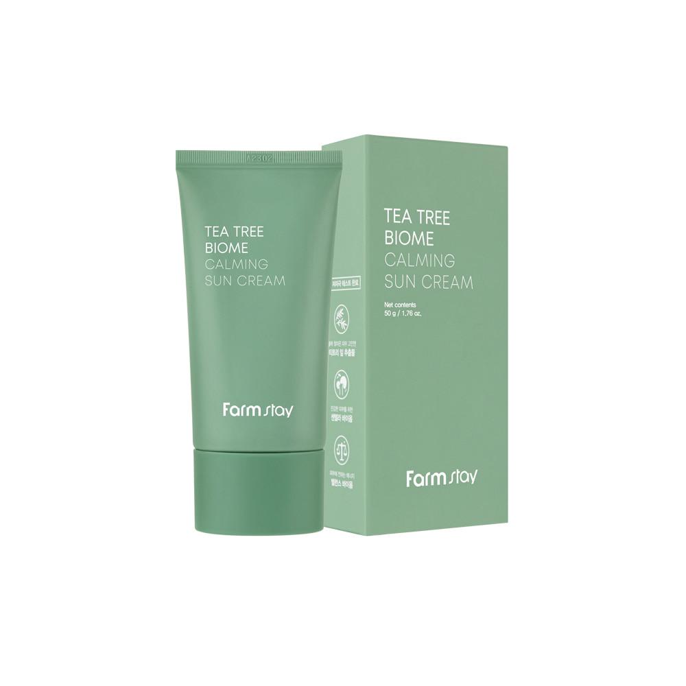 FARMSTAY – Tea Tree Biome Calming Sun Cream – 50g