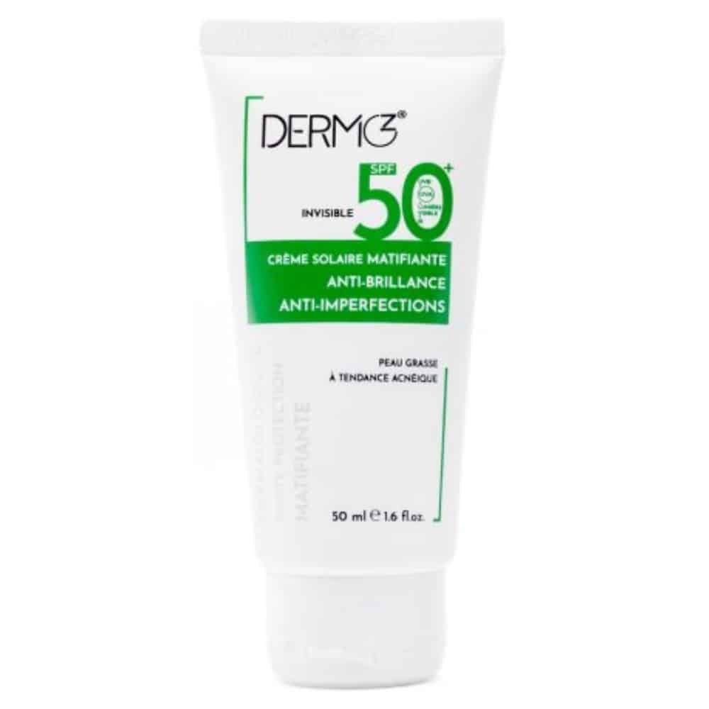 DERMOZ – Creme Solaire Matifiante Anti-Brillance SPF50+ – 50ml