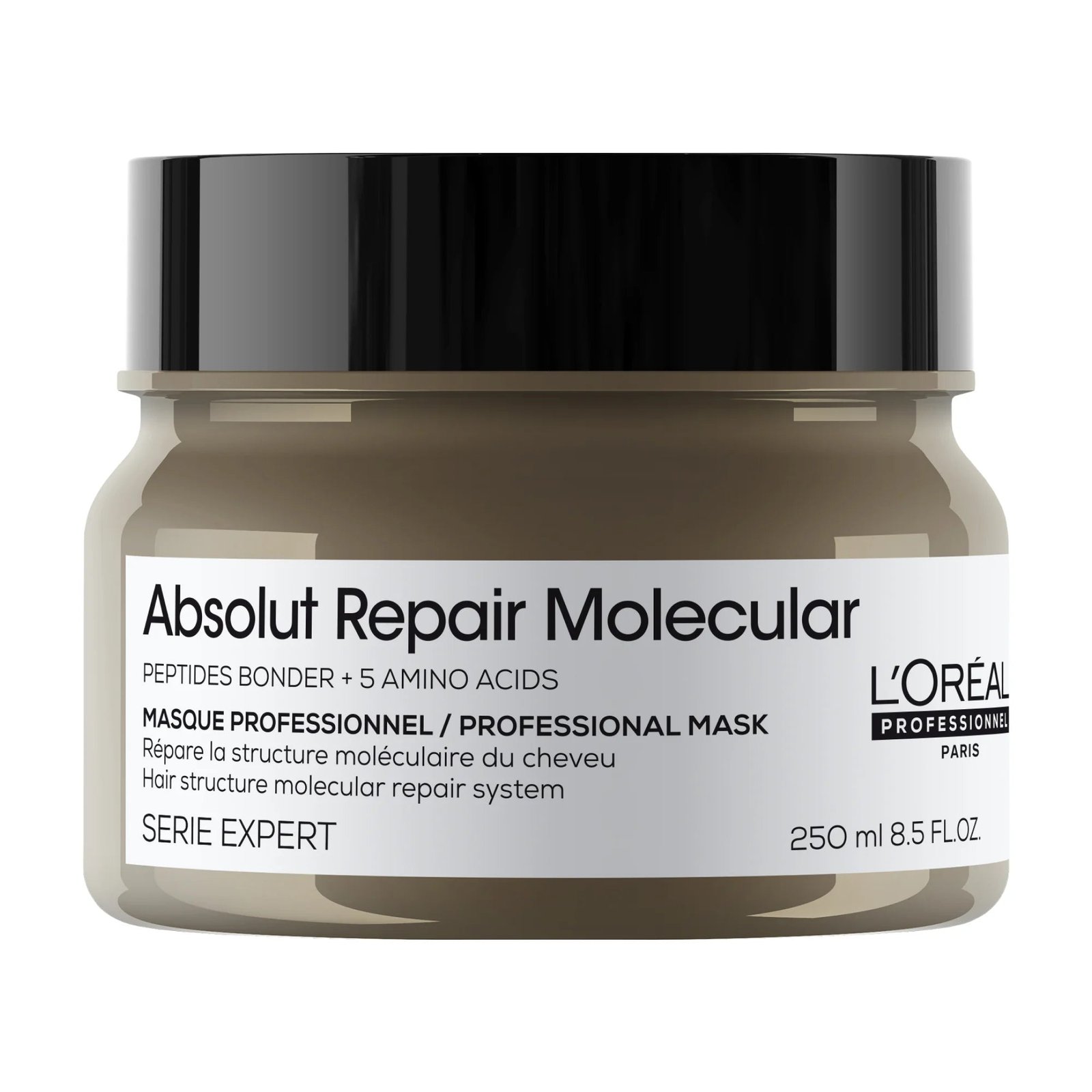 L'OREAL PROFESSIONNEL PARIS ABSOLUT REPAIR MOLECULAR MASK PEPTIDES BONDER + 5 AMINO ACIDE 250 ML