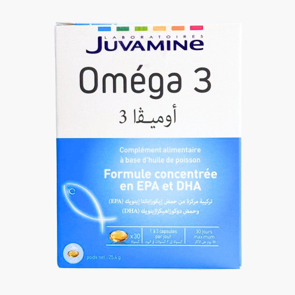 Juvamine Oméga 3 Formule Concentrée en EPA et DHA 30 Capsules