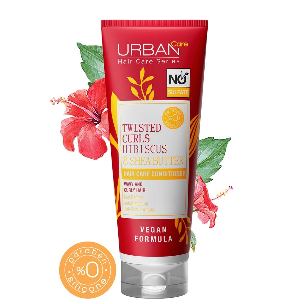 URBAN CARE Twisted Curls Hibiscus & Shea Butter Conditioner 250ml