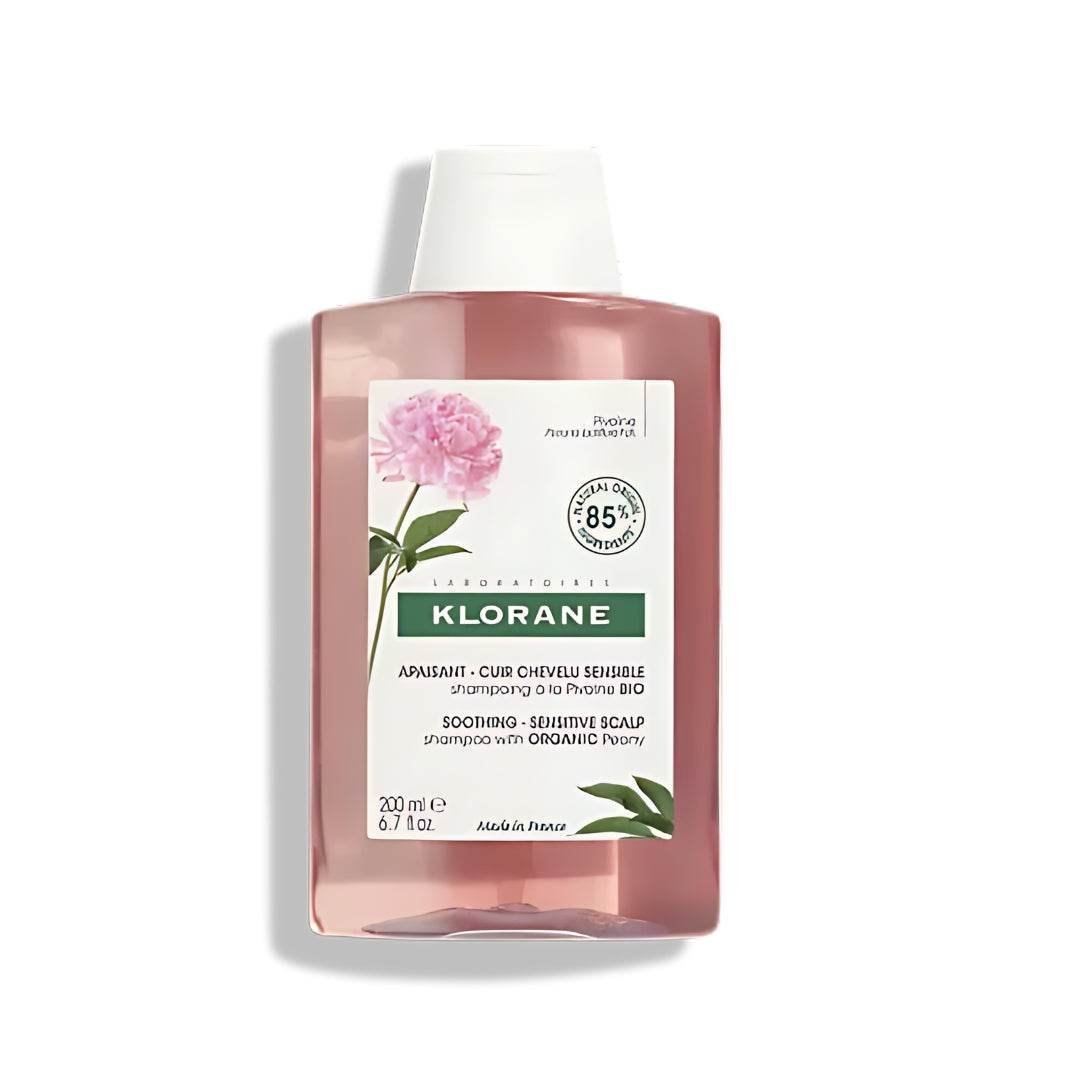 KLORANE Shampooing Apaisant Anti-Irritation Pivoine BIO - Cuir Chevelu Sensible 200 ML