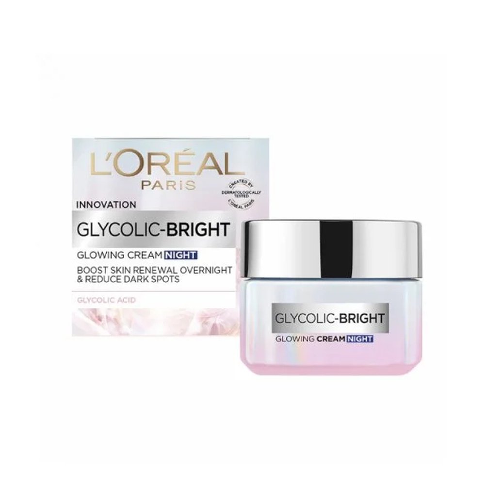 L'OREAL PARIS – Glycolic-Bright Creme de Nuit – 50ml