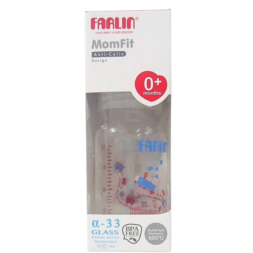FARLIN – Biberon en Verre Borocilic – 120ml