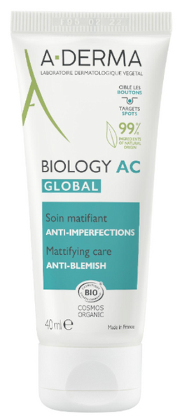 Aderma Biology AC Global Soin Matifiant anti-Imperfections 40 ml