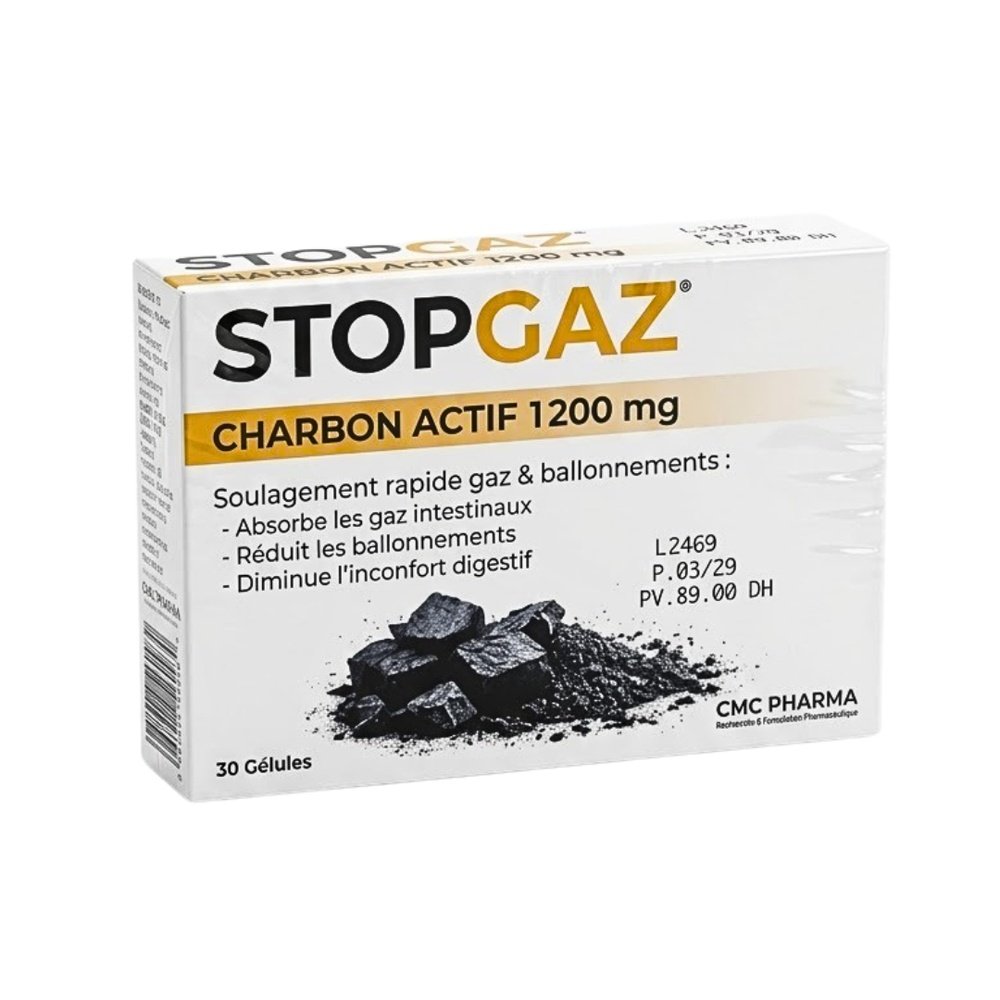CMC PHARMA – STOPGAZ Charbon Actif 1200mg