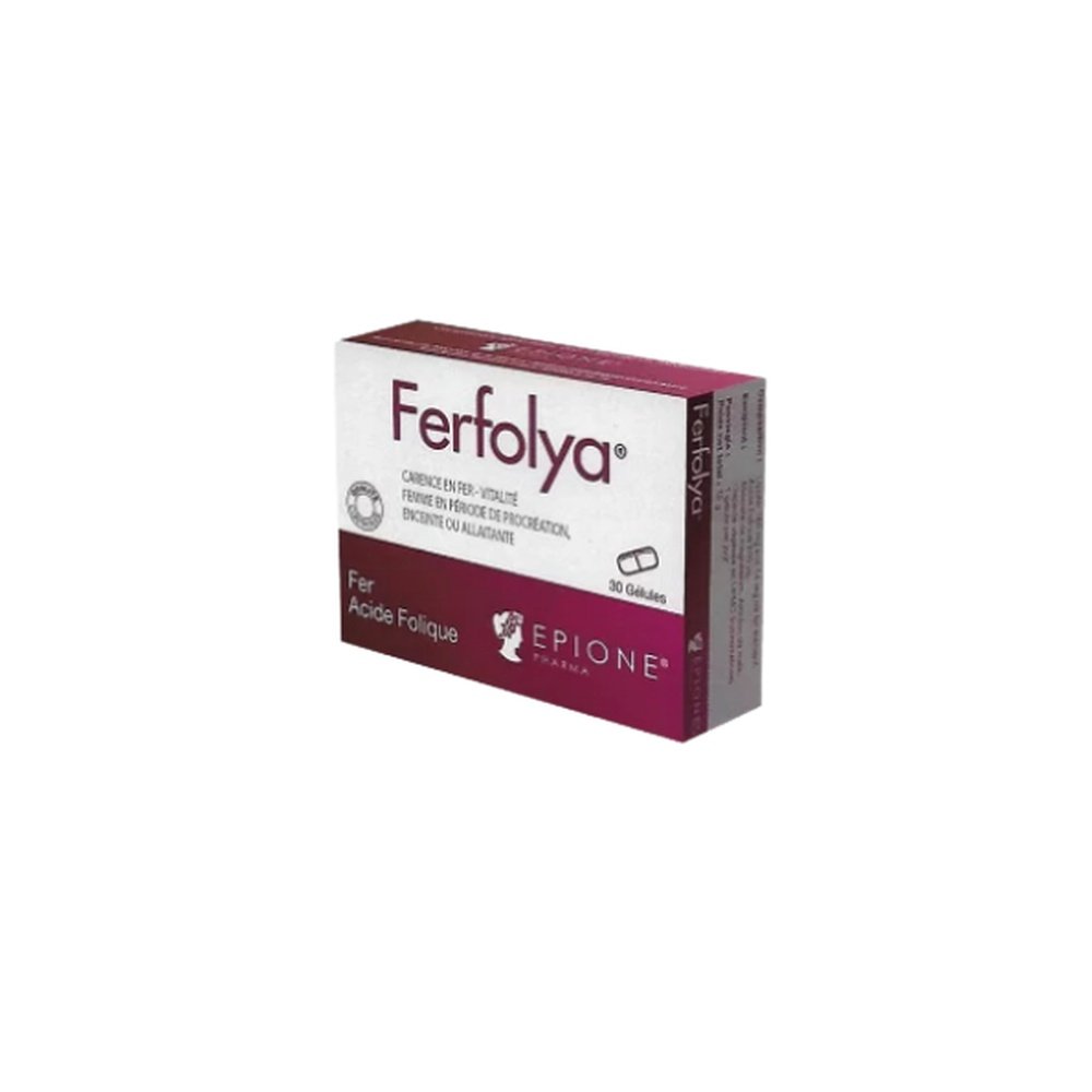 EPIONE – Ferfolya Fer Acide Folique – 30gelules