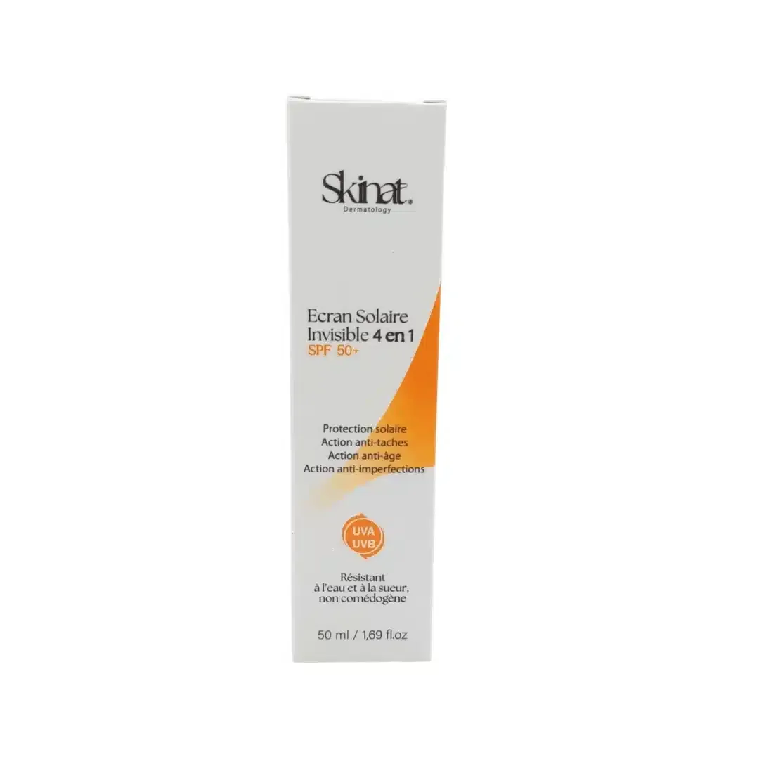SKINAT – Creme Solaire Invisible 4en1 SPF50+ – 50ml