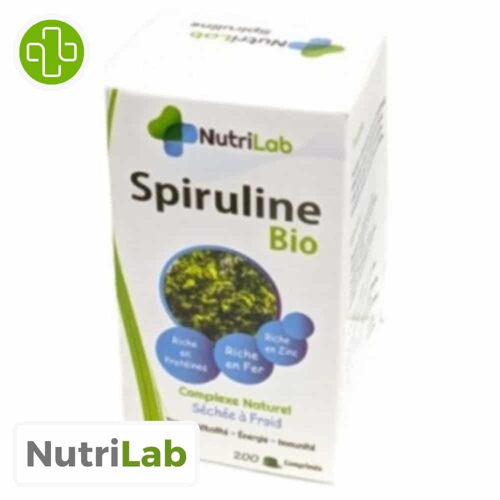 NutriLab Spiruline Bio 120 Comprimés