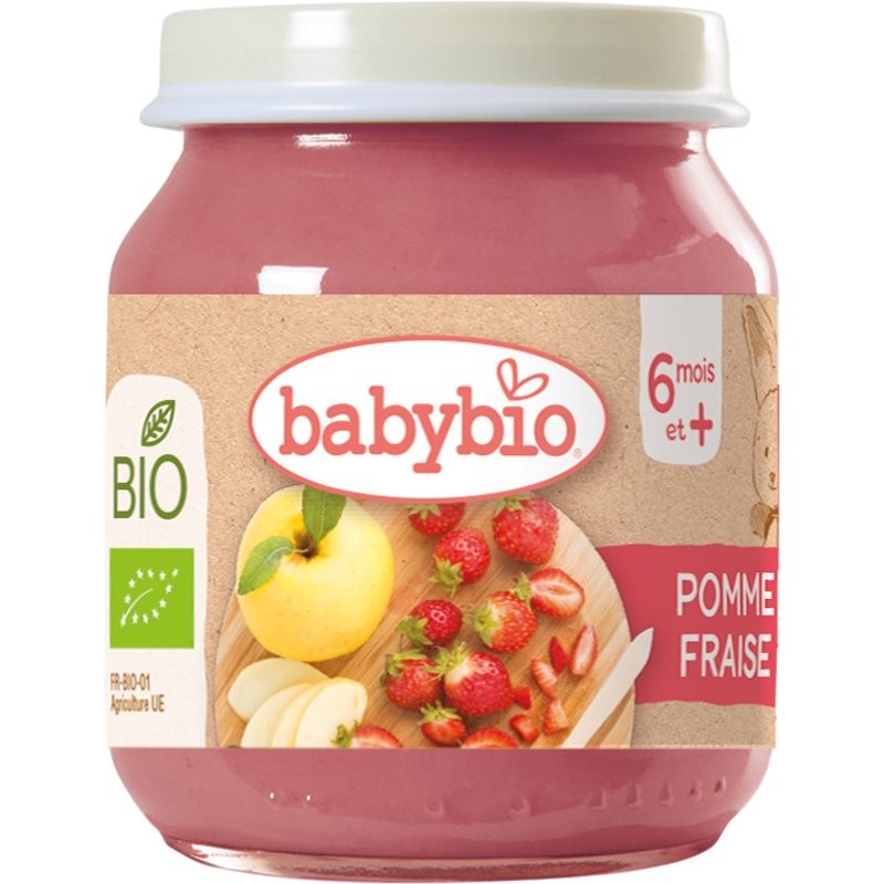 BABYBIO Petit Pot Pomme Fraise 130g