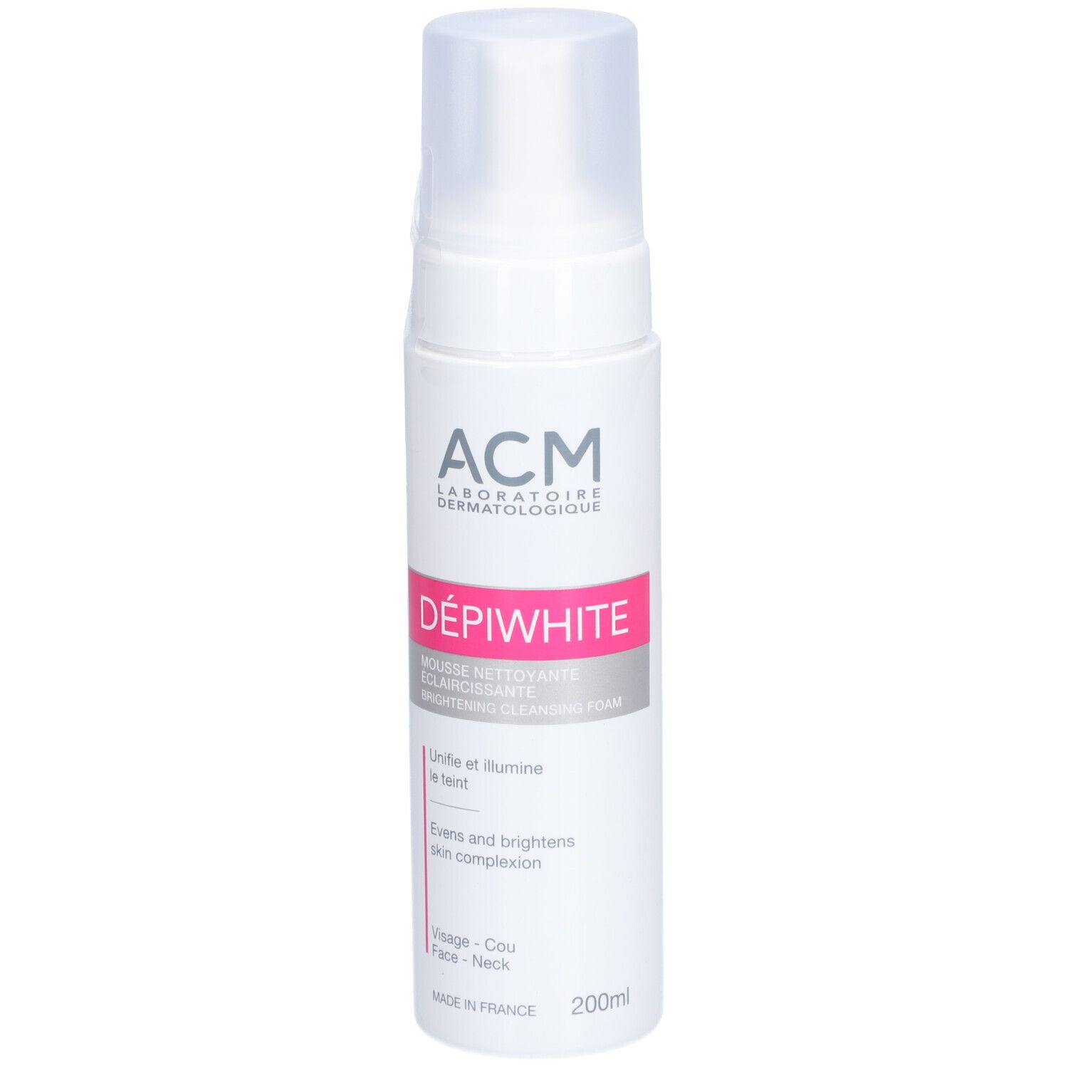 ACM Dépiwhite Mousse Nettoyante Éclaircissante 200ml
