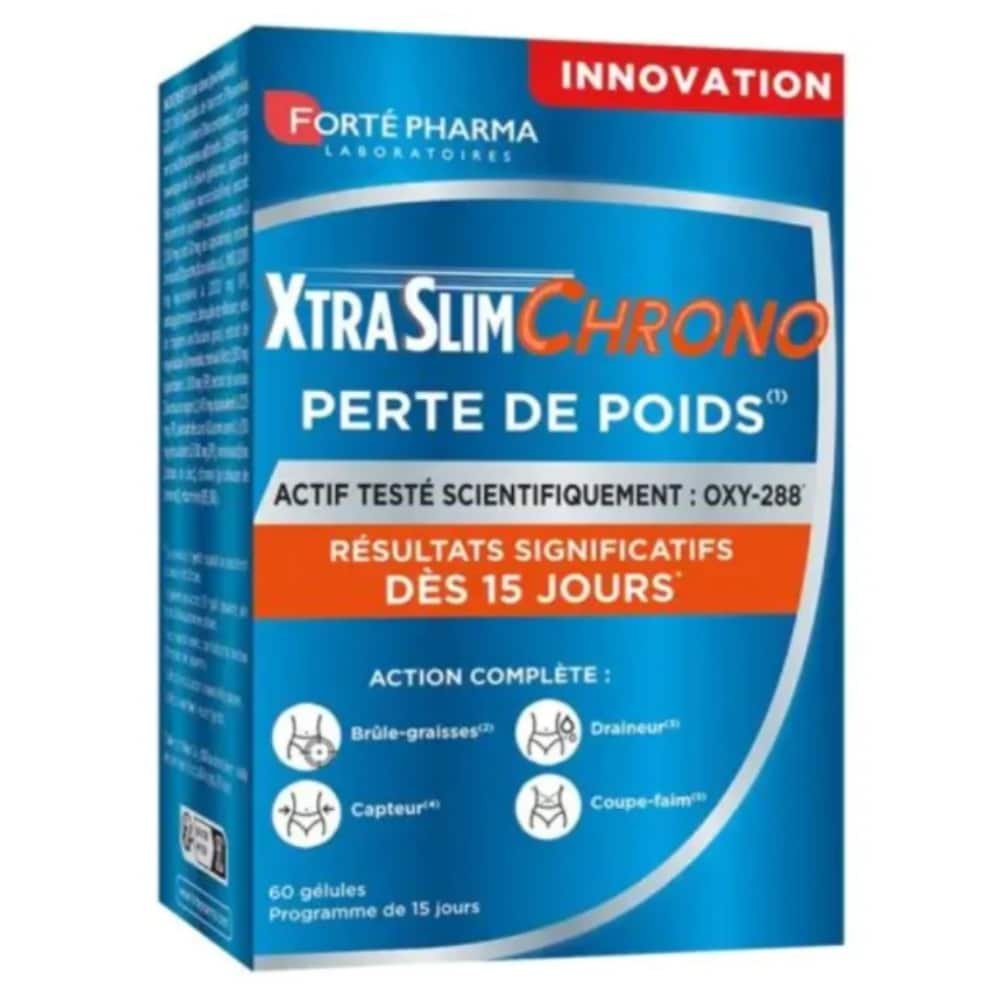 FORTE PHARMA – Xtraslim Chrono Perte de Poids Action Complete – 60 Gelules