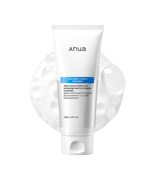 ANUA 8 Hyaluronic Acid Hydrating Gentle Foaming Cleanser 150ml