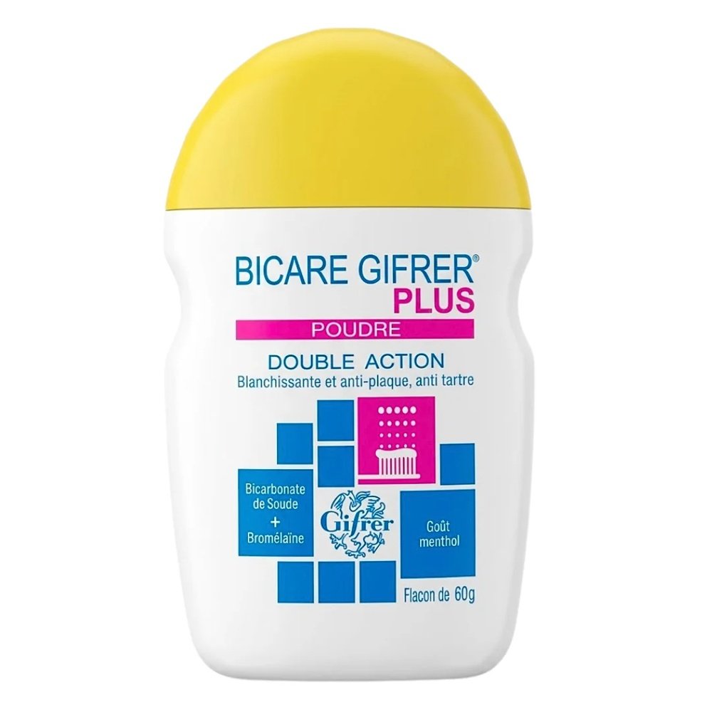 GIFRER – Bicare Plus Poudre Blancheur Menthe – 60g