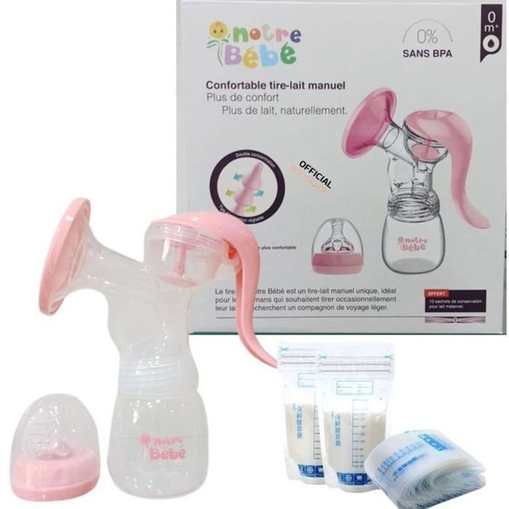 NOTRE BEBE – Tire-Lait Confortable Manuel+ Reglable