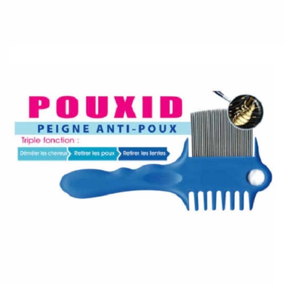 Pouxid Peigne Anti-poux Triple Fonction