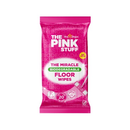 THE PINK STUFF THE MIRACLE BIODEGRADABLE FLOOR WIPES 20 UNITES