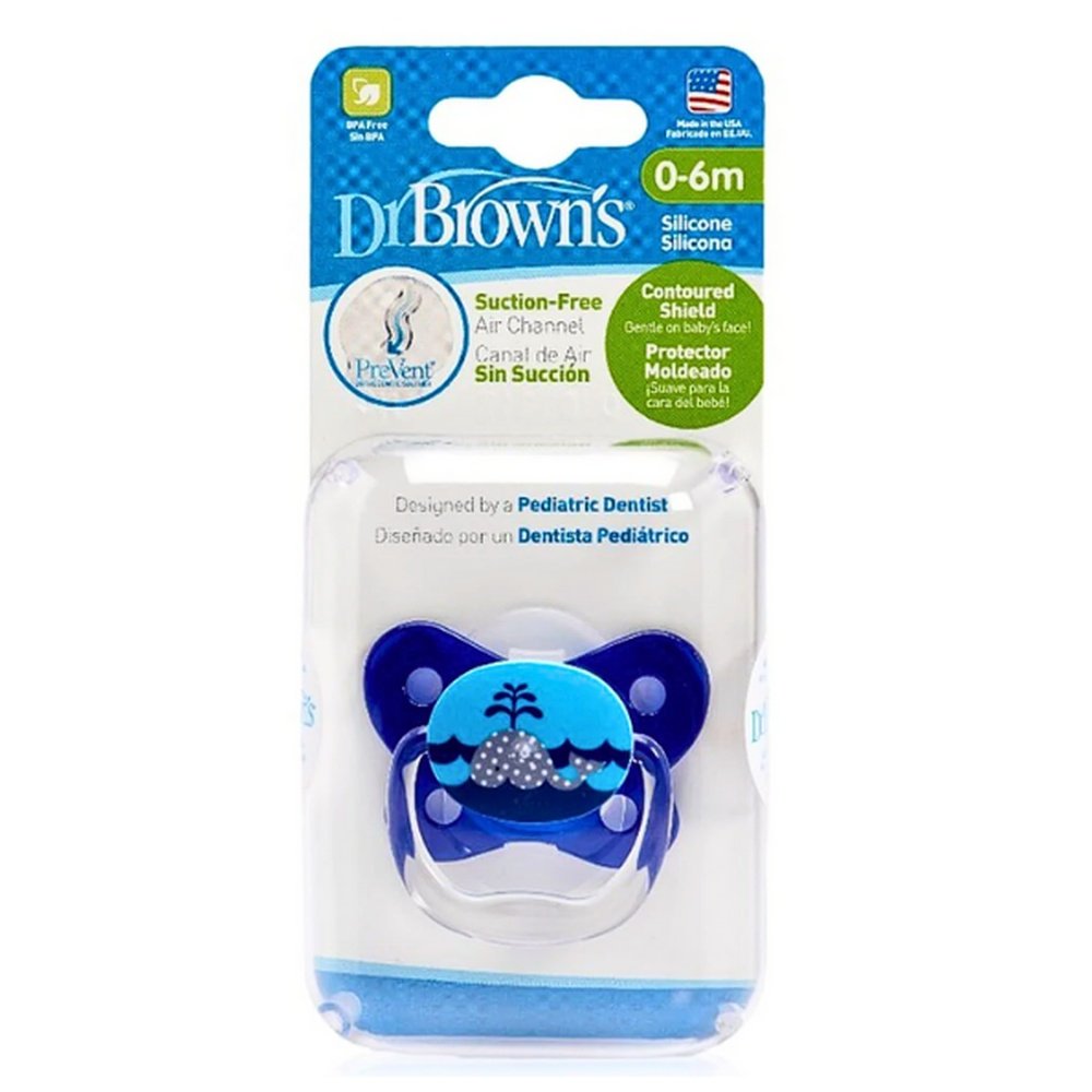 DR BROWN'S – Sucette Betterfly Shield Bleu 0-6m – Ess