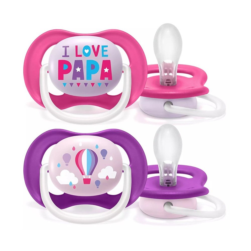 AVENT – SUCETTE ORTHO 6-18M GIRL Pap/ballo Scf080/04