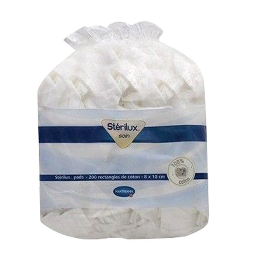 Hartmann Stérilux Pads Rectangles De Coton 200 Pièces