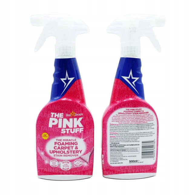 THE PINK STUFF LE DETACHANT MIRACLE EN MOUSSE POUR TAPIS ET MEUBLES D'AMEUBLEMENT 500ML