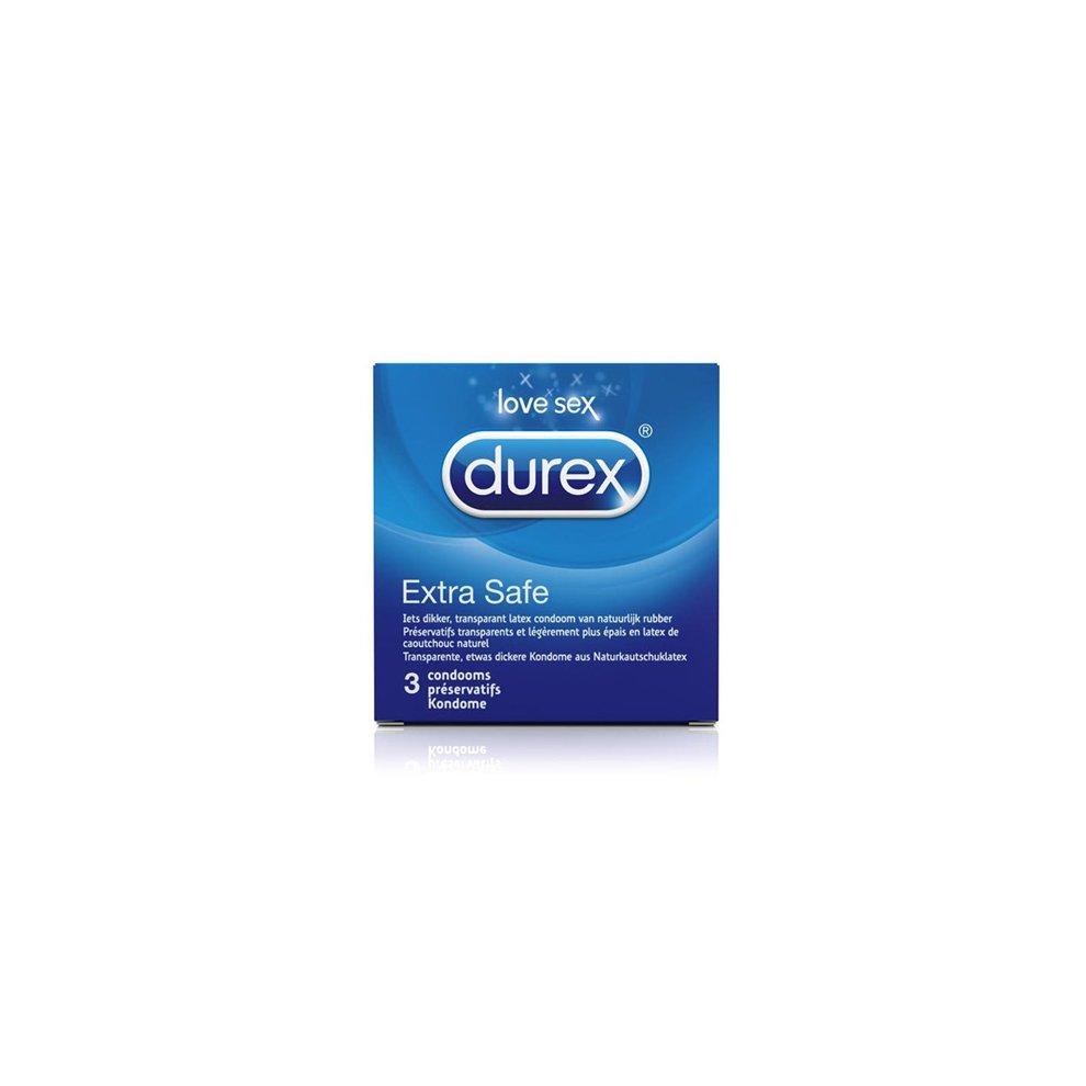 DUREX EXTRA SAFE 3 CONDOMS PRESERVATIFS