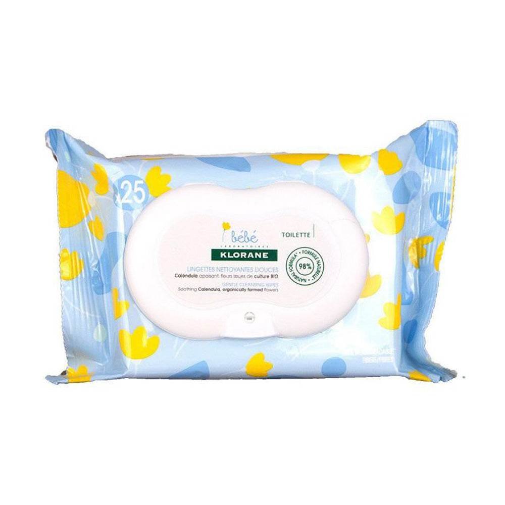 Klorane Bébé Lingettes Nettoyantes Épaisses 25 Pièces