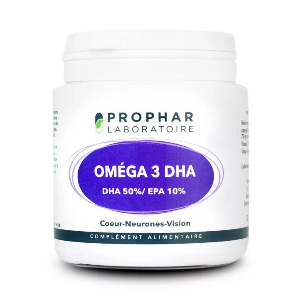 Prophar Omega 3 Dha 50% Epa 10% Coeur, Neurones et Vision 100 Capsules