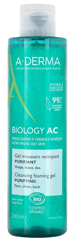 ADERMA BIOLOGY AC Gel Moussant Nettoyant Purifiant 200ml