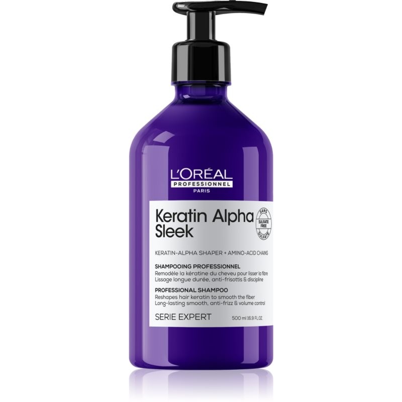L'OREAL PROFESSIONNEL SHAMPOOING KERATIN ALPHA SLEEK 500 ML