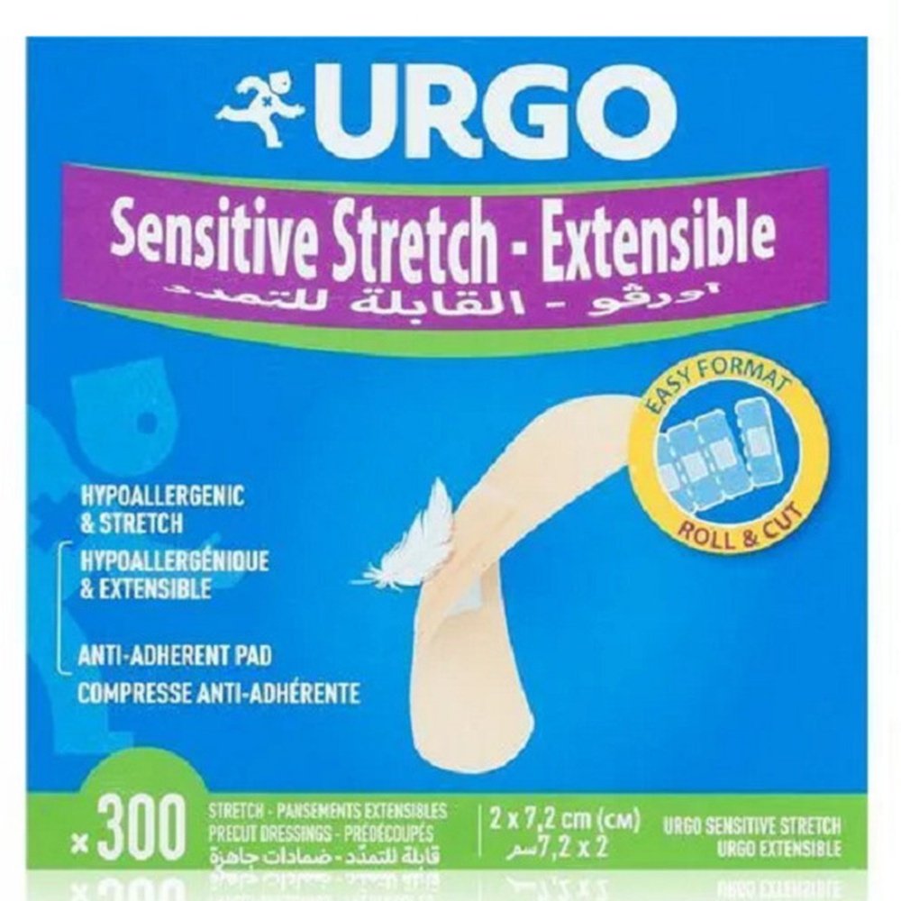 URGO – Senistive Stretch – Extensible 2*7.2cm Bte de – 300pcs
