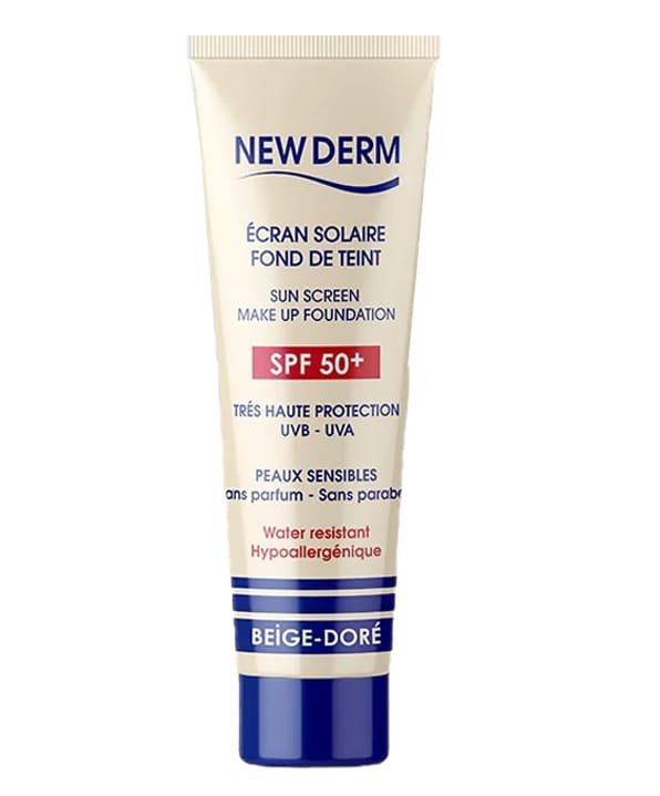 NEW DERM Écran SPF50+ Beige Doré 50ml
