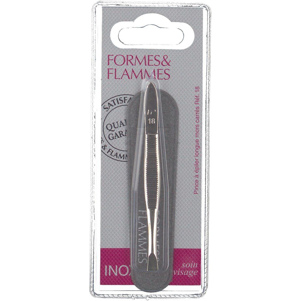 FORMES ET FLAMMES PINCE A EPILER MORS CARRES 9 CM REF 18