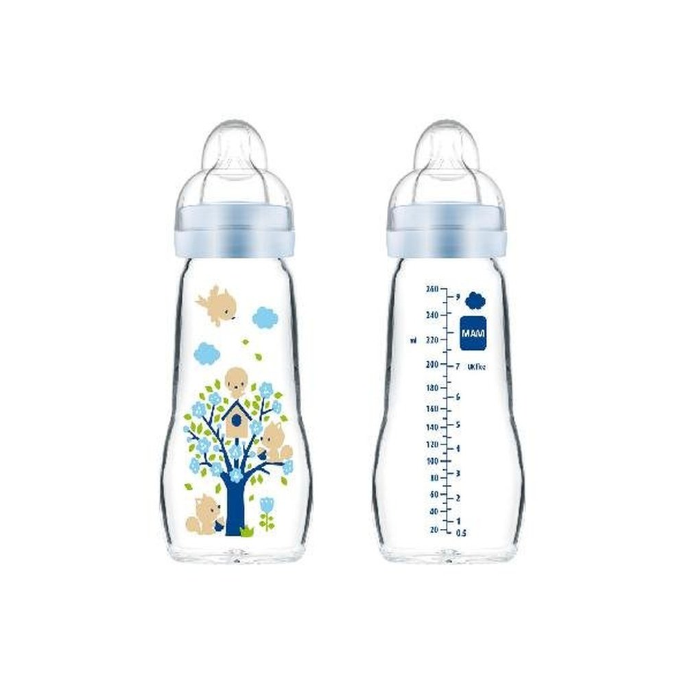 MAM BABY – Biberon en Verre +2m – 260ml