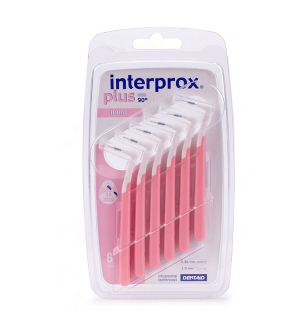 Interprox Plus Nano Brosse Interdentaire 0.6 Rose 6 Pièces