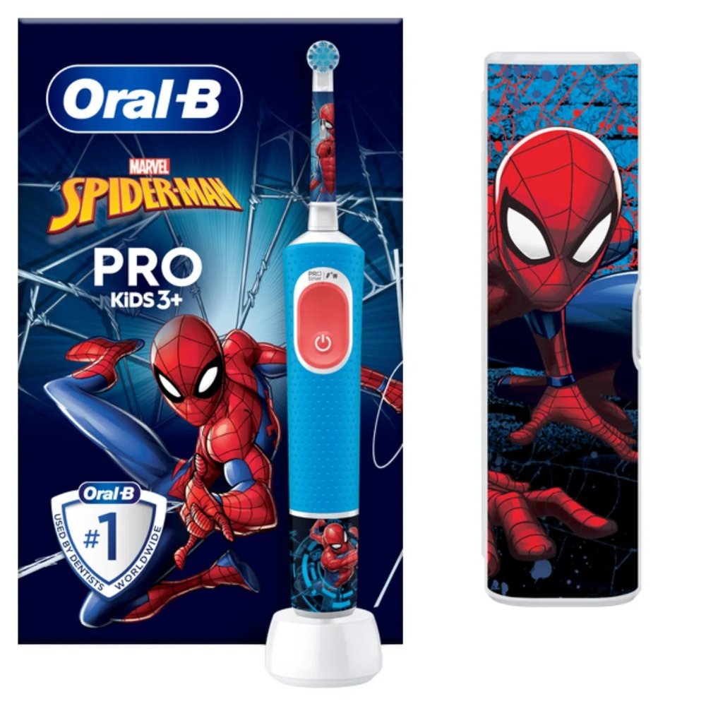 ORAL-B – Brosse a Dents Rechargeable Kids Spiderman +3ans
