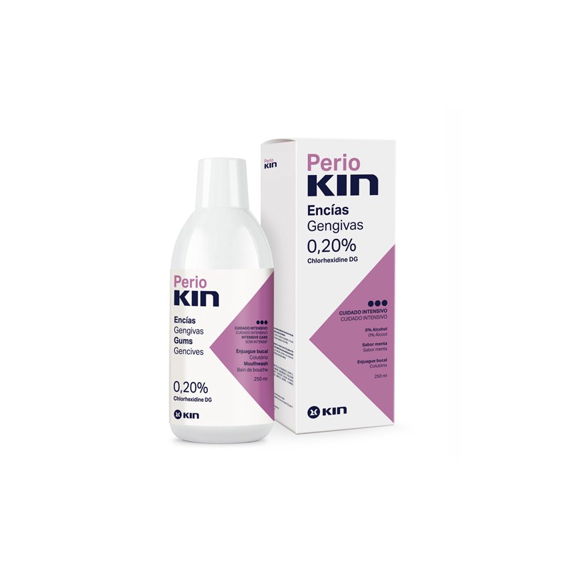KIN PERIOKIN BAIN DE BOUCHE 0.20% CHLORHEXIDINE DG 0.1% CETYLPURIDINIUM CHLORIDE GOUT MEENTHE 250 ML