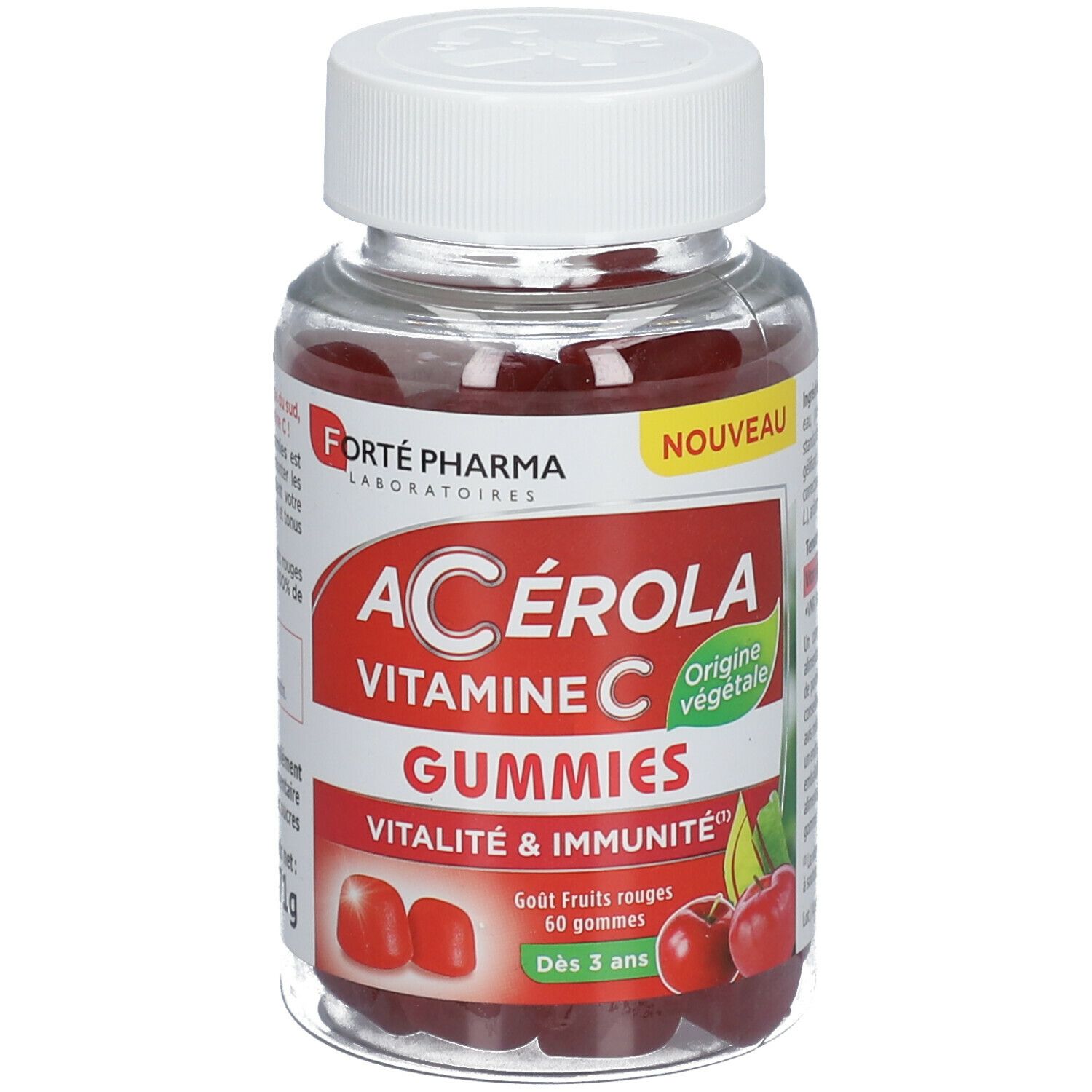 FORTE PHARMA Acerola Vitamine C 60 Gommes