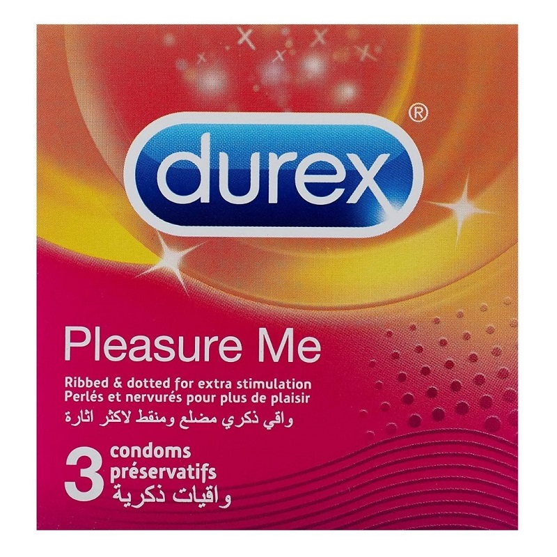 DUREX PLEASURE ME 3 CONDOMS PRESERVATIFS