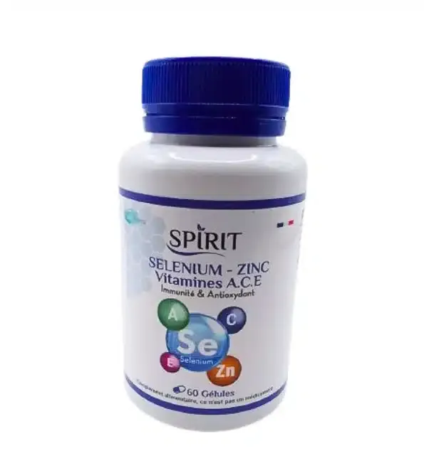 SPIRIT PHARMA – Selenium Zinc Vitamines A.c.e – 60gelules