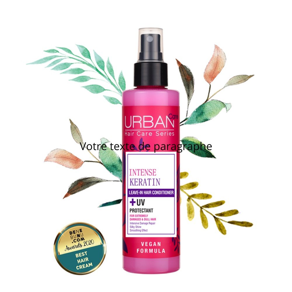 URBAN CARE – Intense Keratin Leave-In Reparateur sans Rincage – 250ml