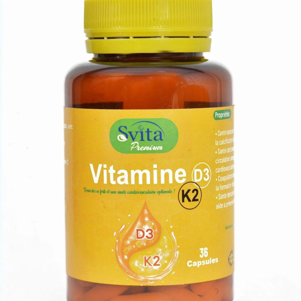SVITA PREMIUM – Vitamine D3 et K2 36capsules